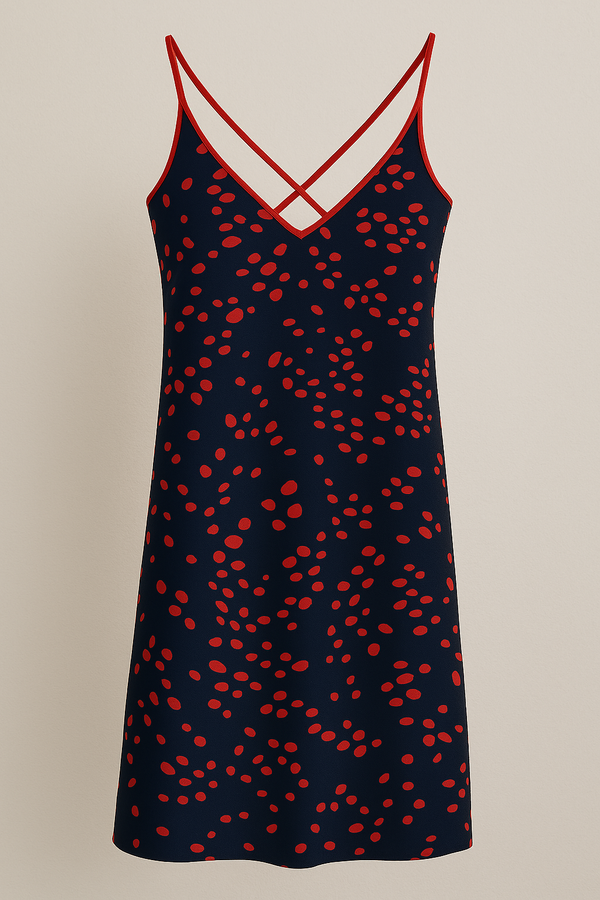 Polka Dot Pattern Nightgown