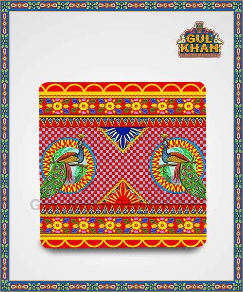 Peacock Printed Truck Art Fridge Magnet