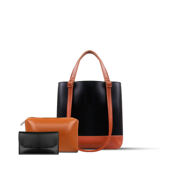 Bag X Sophia 3 Pcs Black / Brown