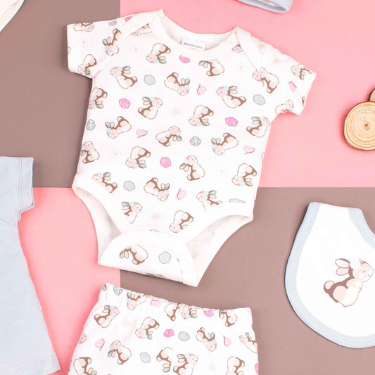 Wonder-Child 7 Piece Starter Set Baby Cutest Baby Rabbit