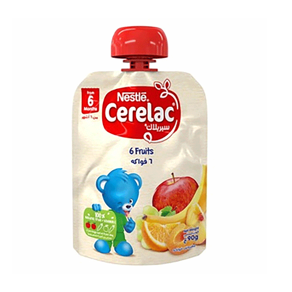 Nestle Cerelac 6 Fruits Pouch 90g