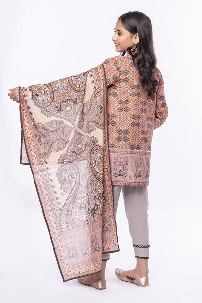 3PCS Digital Printed Lawn Shirt, Dupatta & Cotton Trouser SKU: SFRK-010
