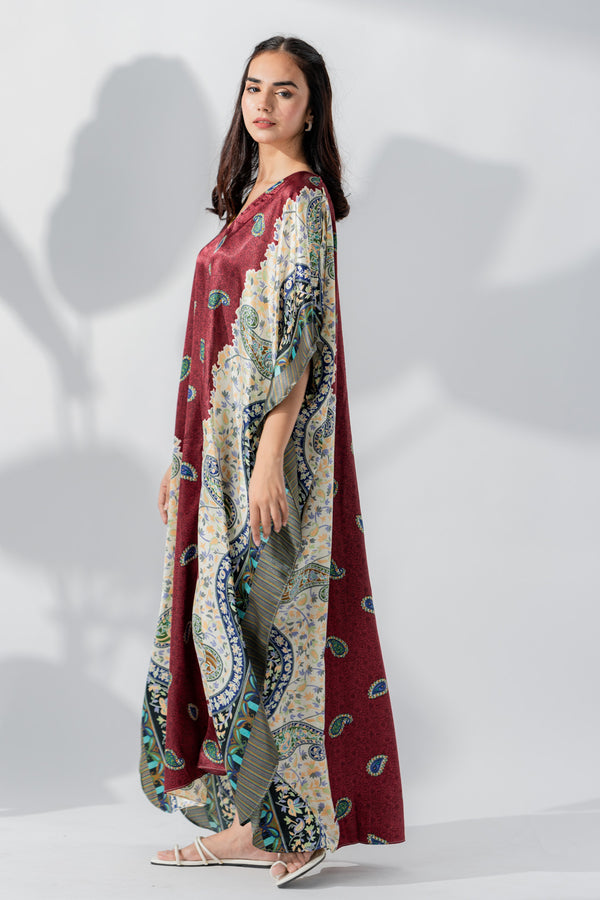 Valerie Women MULTI PRINT Caftan Lounge Wear / Nightwear-VL-CAF-07C2