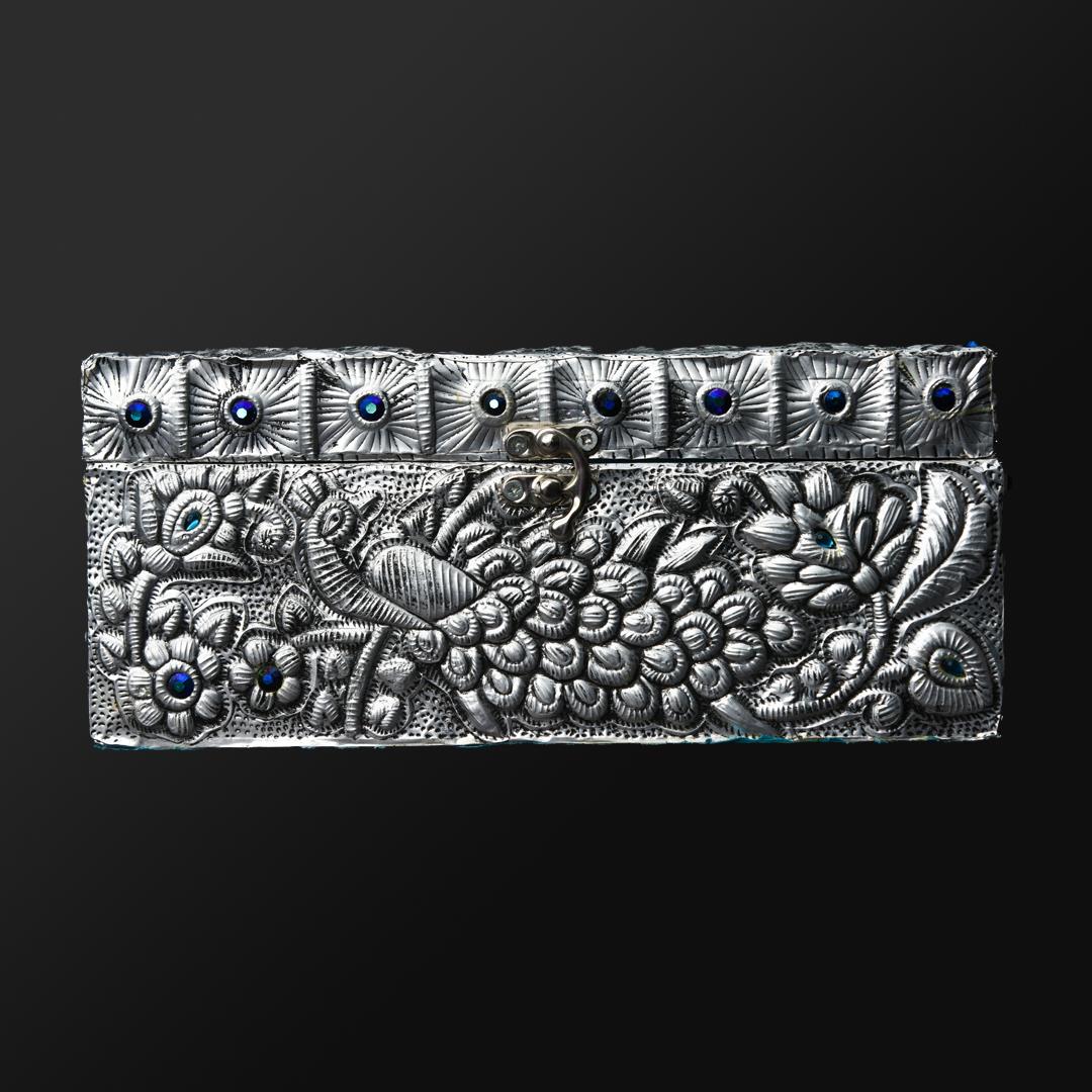 TISSUE BOX SILVER