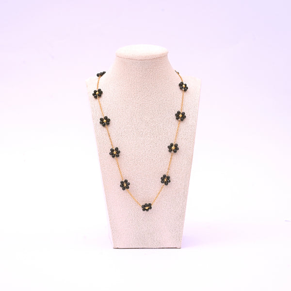 Blooming Beads Necklace White Gold