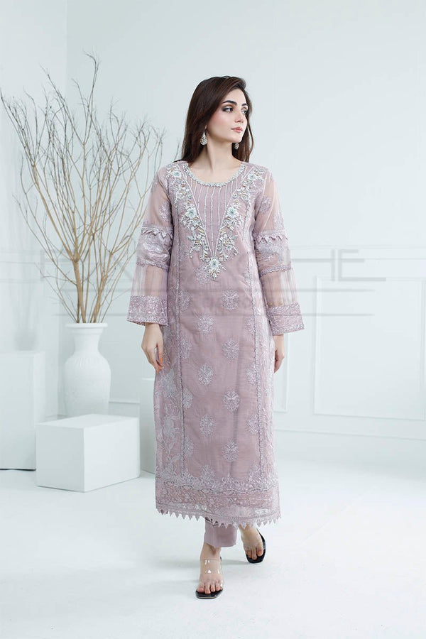 Manahils Stitched Formals K-217-Lilac