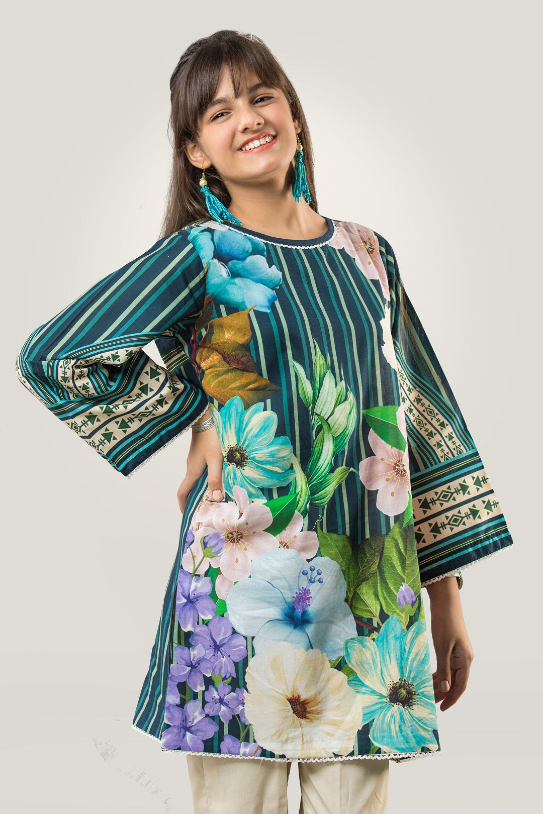 PRST-055 Digital Printed Lawn Shirt & Cotton Trouser