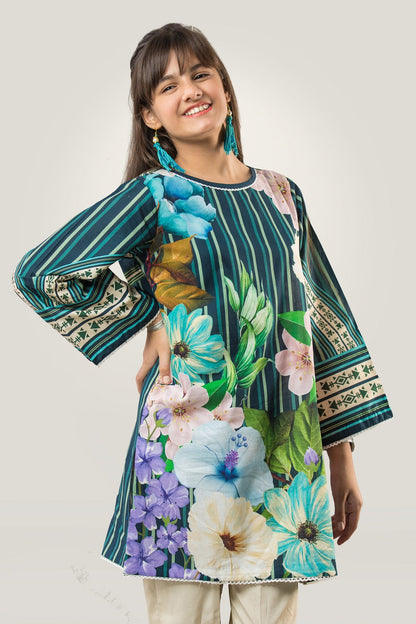 PRST-055 Digital Printed Lawn Shirt & Cotton Trouser