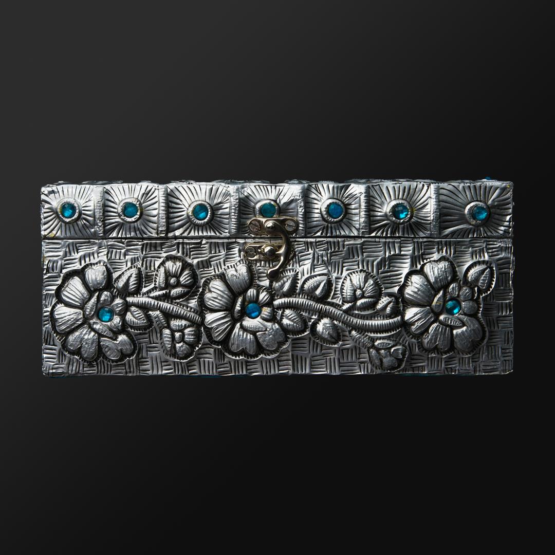 TISSUE BOX SILVER