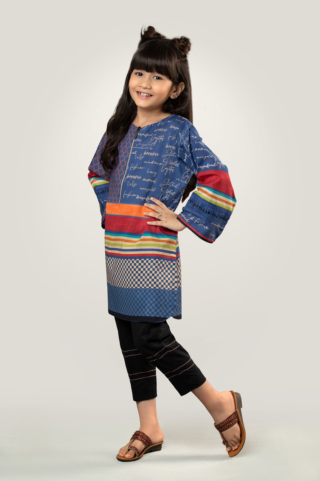 PRKT-020 POP ART Digital Printed Lawn Shirt & Cotton Trouser