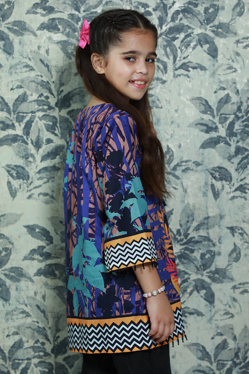 3PCS-069 Digital Printed Lawn Shirt, Dupatta & Cotton Trouser