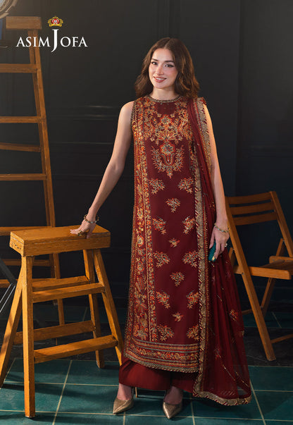 AJLFC-05 EMBROIDERED SLUB LAWN UNSTITCHED 3 PCS