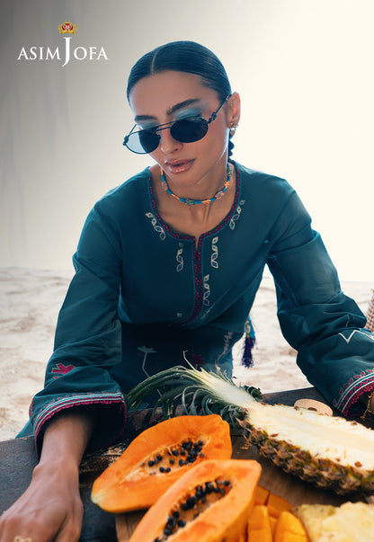 AJSBDP-02 Embroidered Lawn Stitched 2pcs