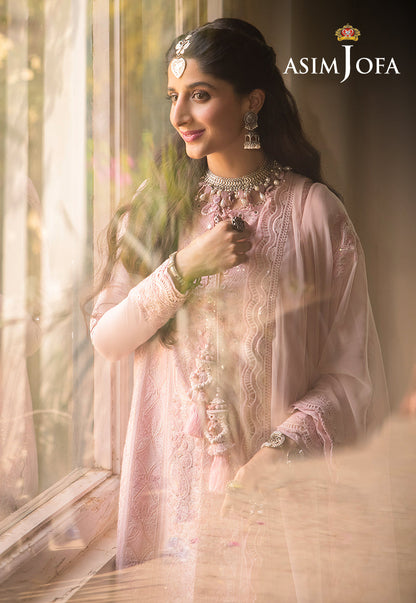 AJSW-14 EMBROIDERED LAWN SILK 3 PCS