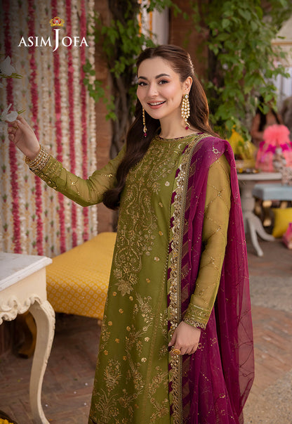AJMJ-16 EMBROIDERED CHIFFON 3 PCS