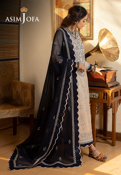 AJSW-17 EMBROIDERED LAWN SILK 3 PCS