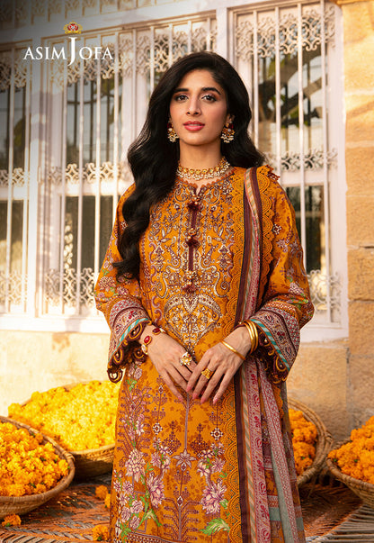 AJAR-15 EMBROIDERED LAWN 3 PCS