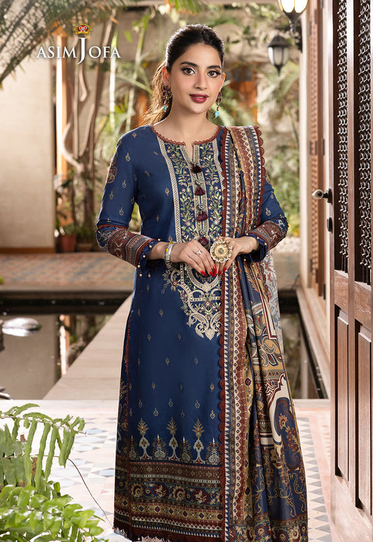 AJRWP-05 PRINTED PREMIUM WINTER COTTON STITCHED 3 PCS