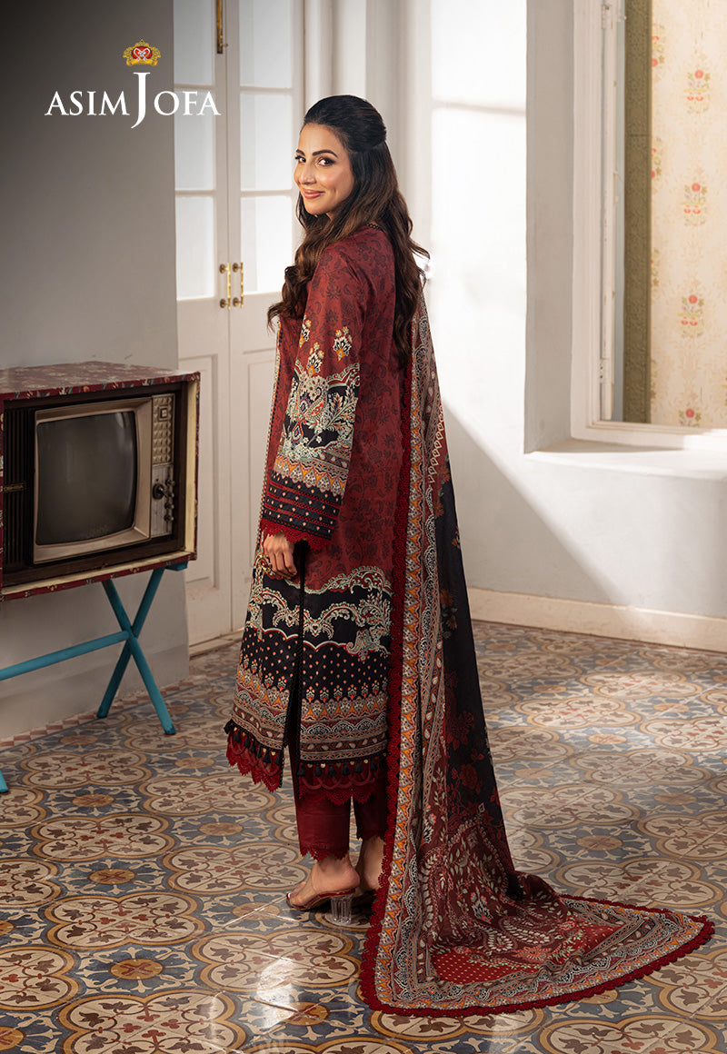 AJARP-26 PRINTED LAWN STITCHED 3 PCS