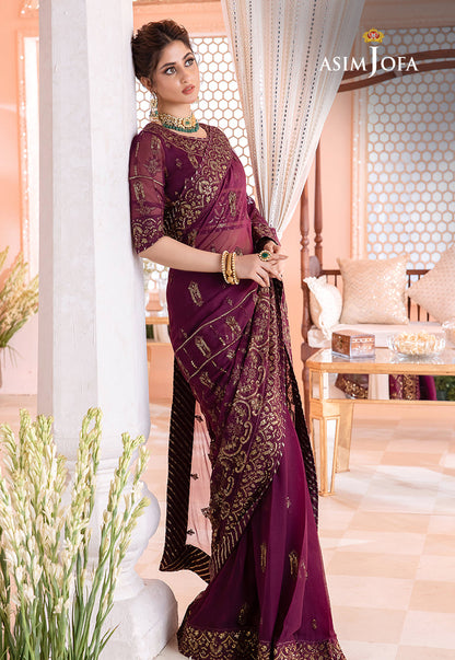 AJCC-05 EMBROIDERED CHIFFON 3 PCS