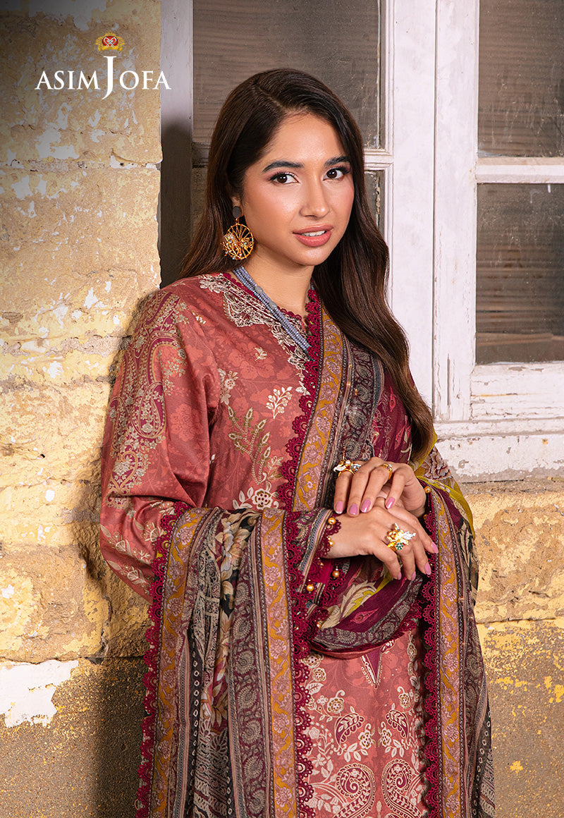 AJARP-17 PRINTED LAWN STITCHED 3 PCS