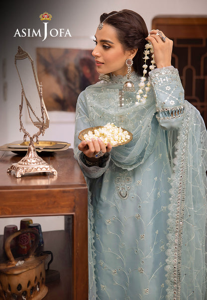 AJSW-12 EMBROIDERED LAWN SILK 3 PCS