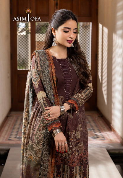 AJRWP-19 PRINTED PREMIUM WINTER COTTON STITCHED 3 PCS