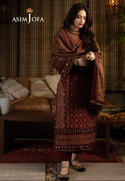 AJKT-06 EMBROIDERED COTTON KARANDI 3 PCS