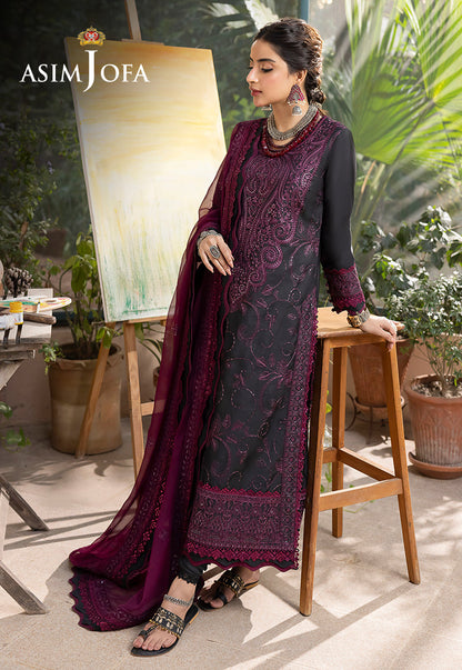 AJSW-16 EMBROIDERED LAWN SILK 3 PCS