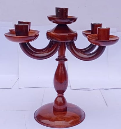 Wooden Candle Stand 5 Stand