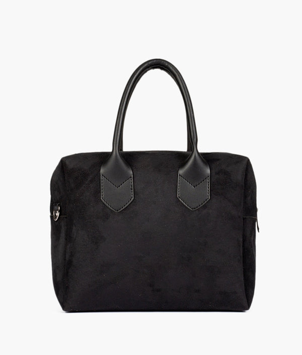 RTW Creation - Black suede mini bowling bag