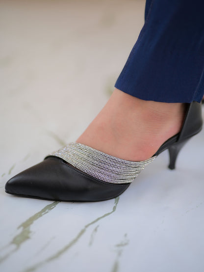 Aurora Stride Heels — Midnight Charm