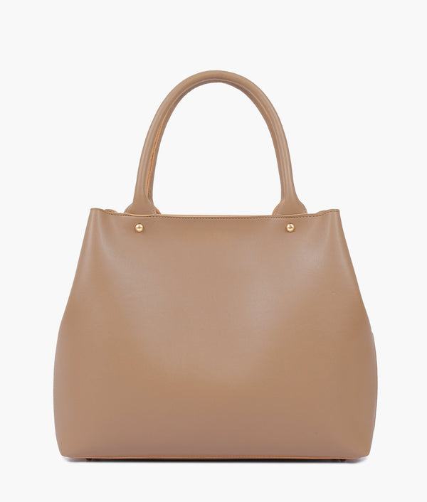 RTW Creation - Coffee zipper tote bag