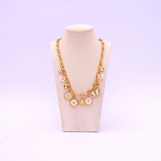 Frosted Gold Necklace