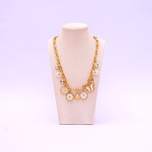 Frosted Gold Necklace