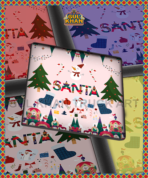 Santa (Christmas) Printed Coaster Design