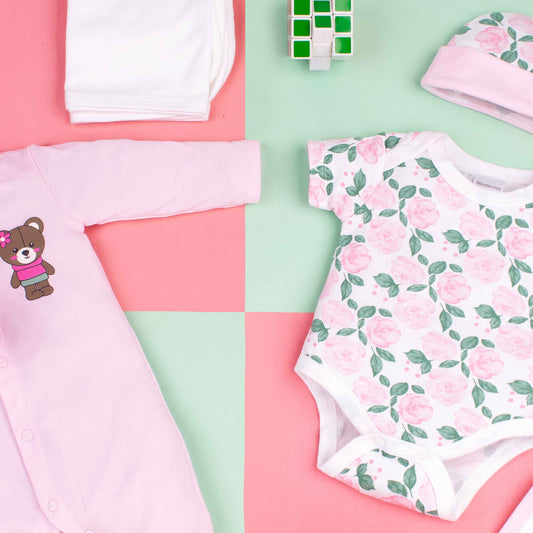 Wonder-Child 5 Piece Starter Set Pink Baby Bear