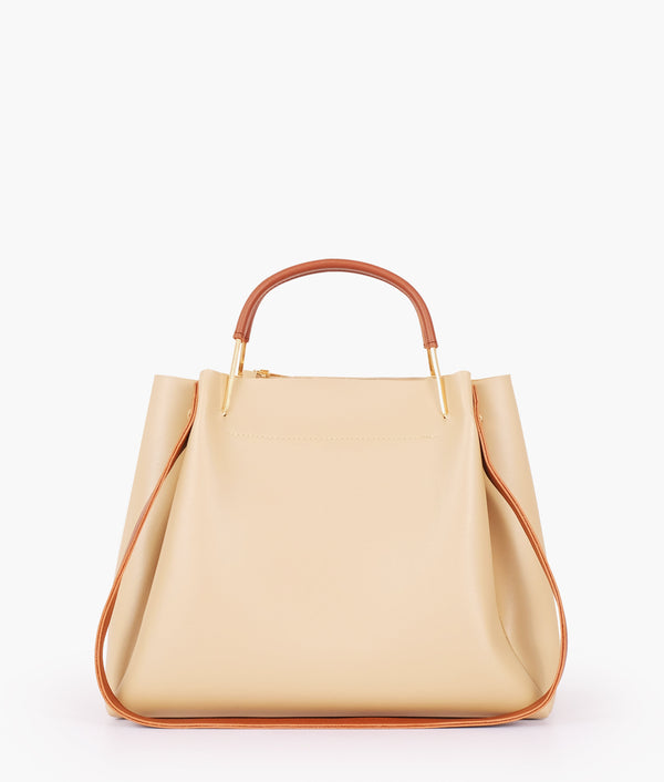 RTW Creation - Off-white metal handle tote bag