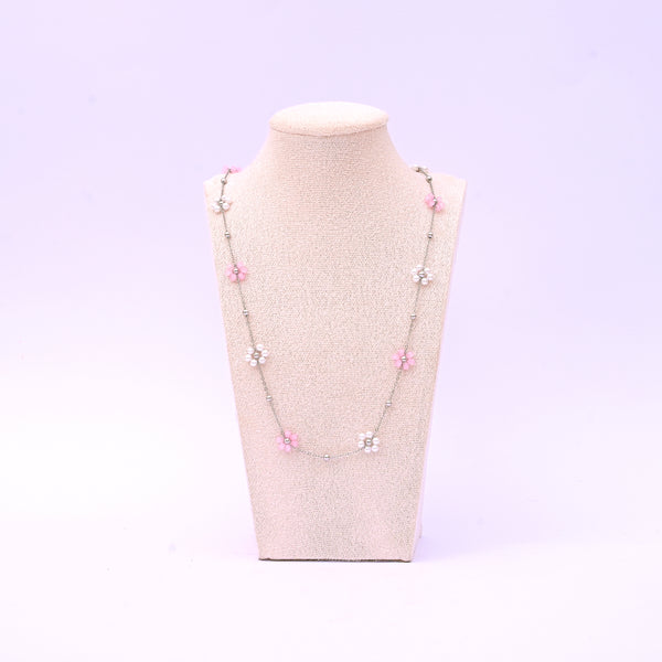 Blooming Beads Necklace Purple Gold