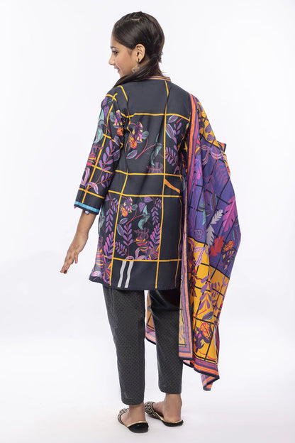 3Pcs Printed Lawn Suit Multi SKU : 3PCS-036