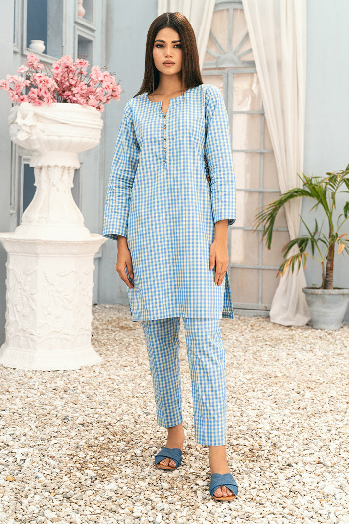 2 pc Yarn Dyed Fabric Kurta Suit WEMB-003
