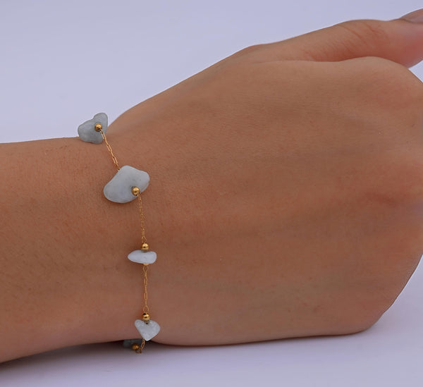 Uncut Beauty Bracelet Aquamarine (Blue)