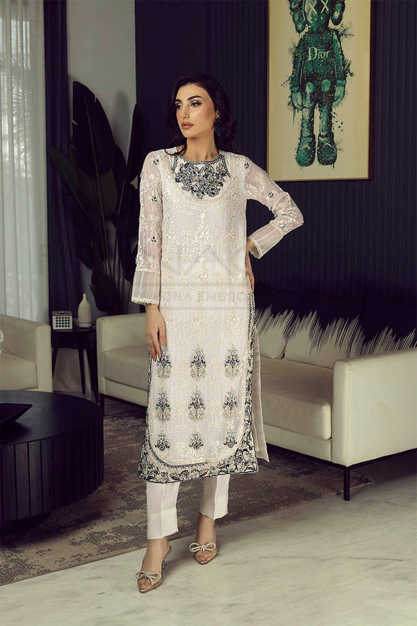 Manahils Stitched Formals K-225-Celestial Swan