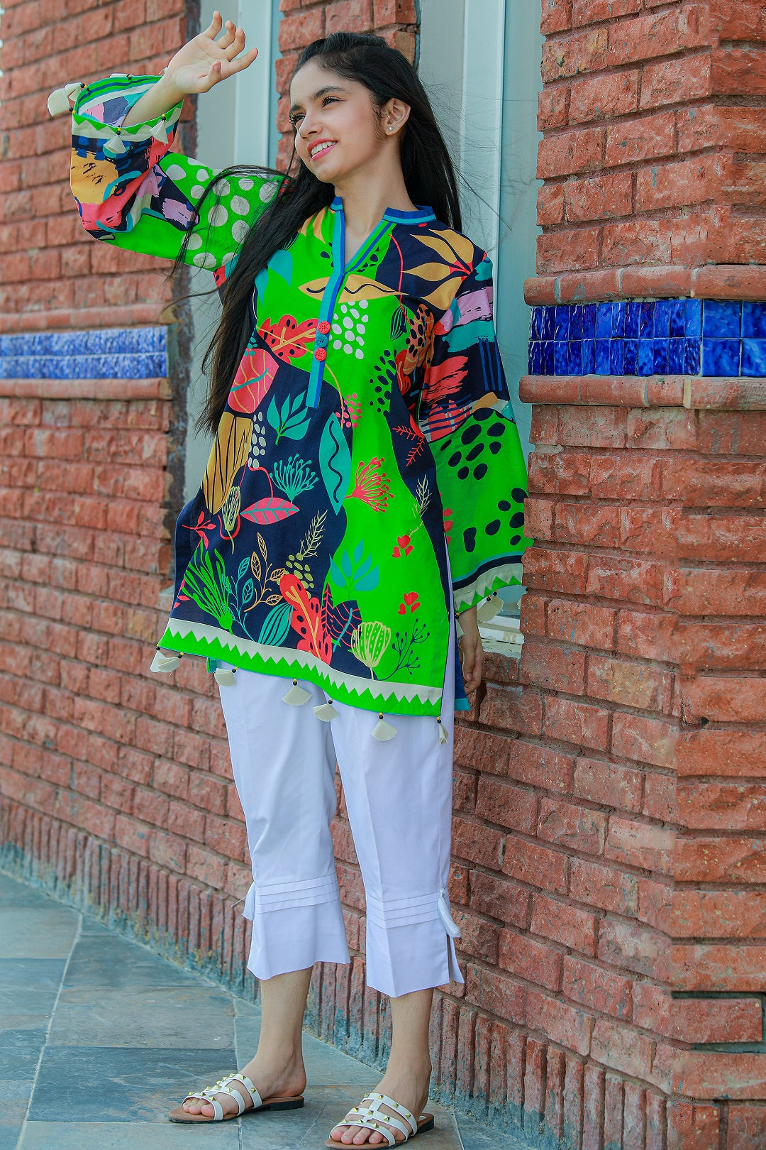 PRKT-045 POP ART Digital Printed Lawn Shirt & Cotton Trouser