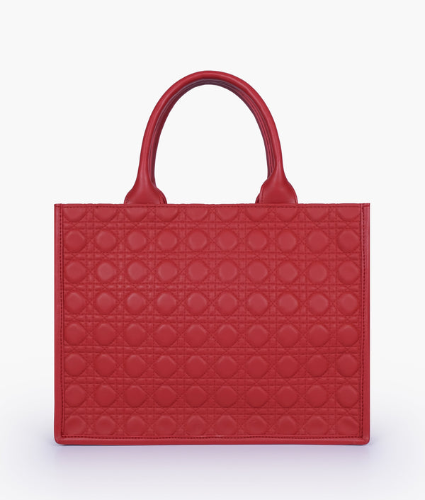 RTW Creation - Maroon box tote bag