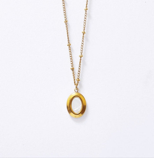 White Marble Necklace