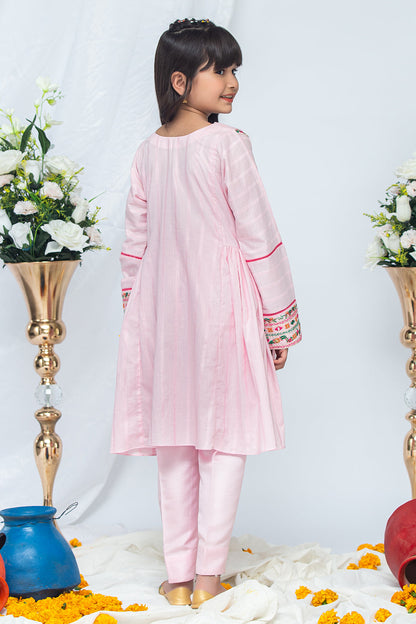 2PCS Jacquard Suit Shirt & Cotton Trouser SKU: EMB-041