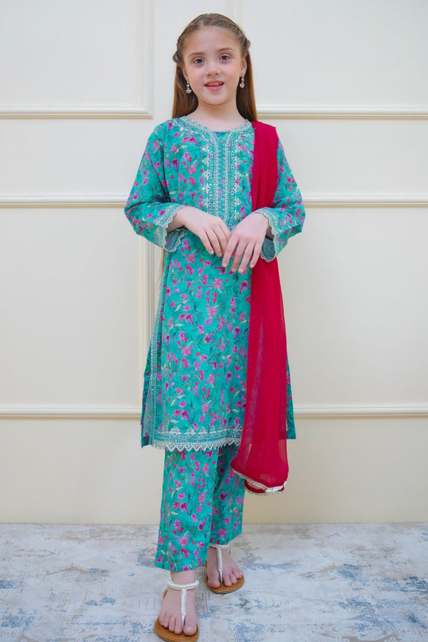 Twinkle Stitches By Shanzey Stitched 3 Piece Emb Lawn Collection'2025-SHK-4412