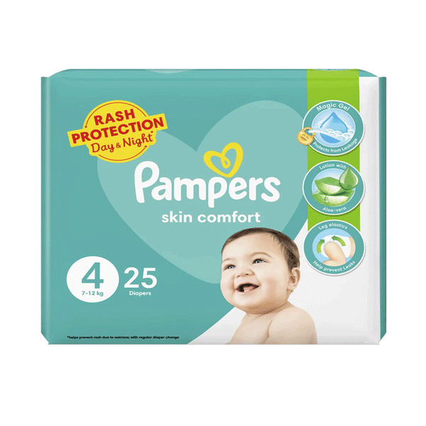 Pampers Skin Comfort Diapers 04 25s