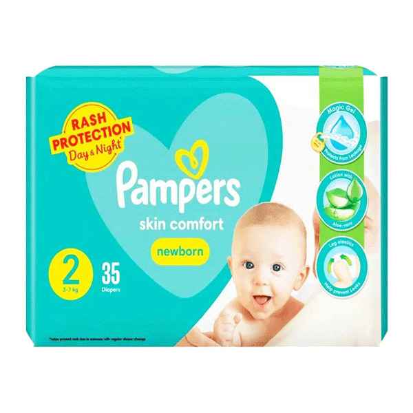 Pampers Skin Comfort New Born 02 Diapers 35s